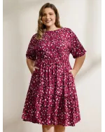 Leopard Print Backless Tie Pockets Midi Dress