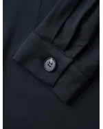 Stretch Woven Structured Midi Dress