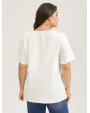 Cotton V Neck Plain Basic T-shirt
