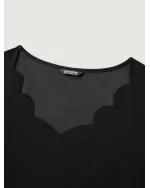 Solid V Neck Laser Cut Tank Top