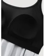 Island Pattern Pockets One-Piece Swimsuit