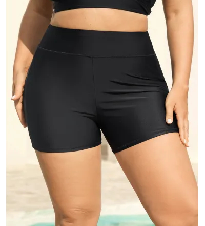 Sculpting Pockets Solid Swim Bottoms