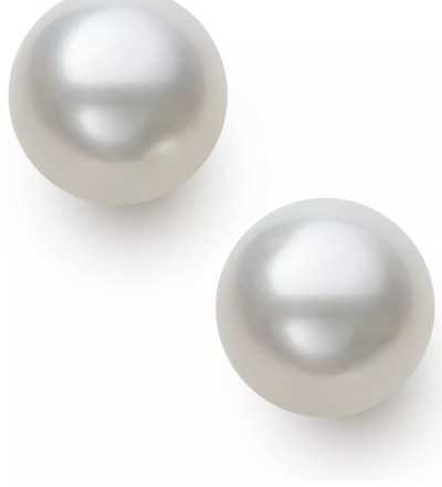 Cultured Freshwater Button Pearl (8-9mm) Stud Earrings