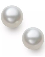 Cultured Freshwater Button Pearl (8-9mm) Stud Earrings
